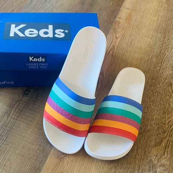 keds rainbow slides